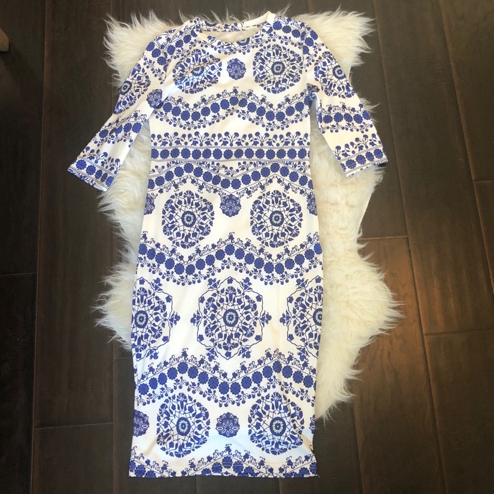 3/4-sleeve Pencil Dress. NWOT